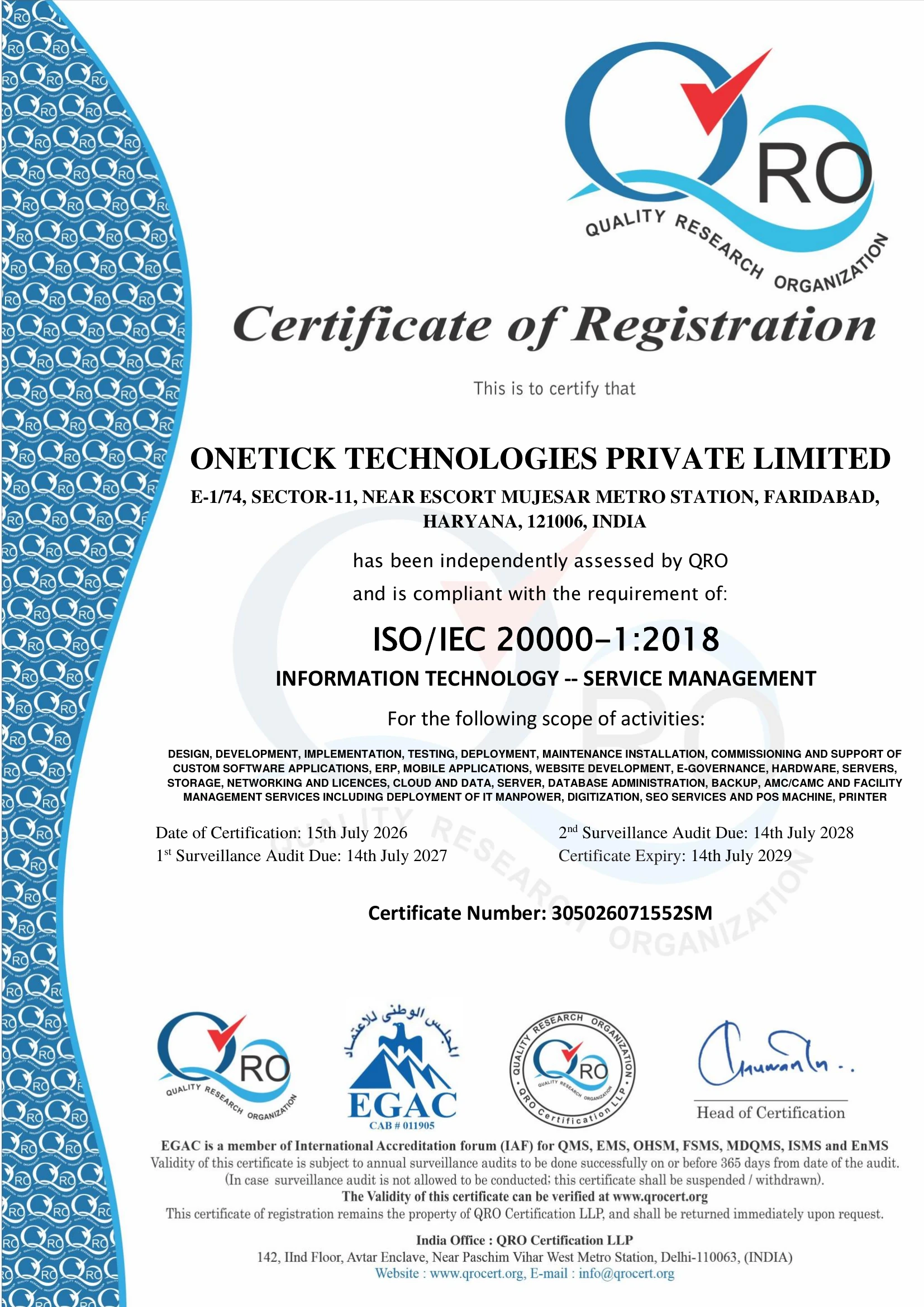 ISO/IEC 20000-1:2018
